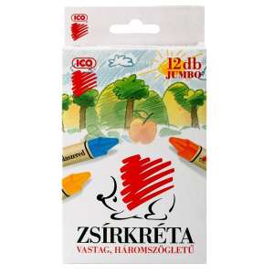 ICO Candy Crayons 12 bucă?i triunghiulare 70451701 - Creioane cerate