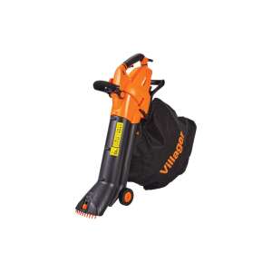 Villager VEBV 3000 Elektrický fúkač/vysávač na lístie, 3000W, prietok vzduchu 16 m³/min, zberný vak 45 litrov, rýchlosť fúkania 83 m/s, oranžová edícia - Záhradné vysávače a fúkače lístia