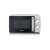 Severin MW 7887 microwave oven, front view, silver and black