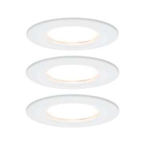 Fürdőszobai beépíthető lámpa 3 részes készlet LED LED 19.5 W IP44 Paulmann Nova Fehér (matt)