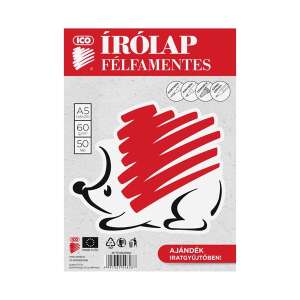 ICO A5 papier na písanie s riadkami, 50 listov, dizajn ježka - ICO