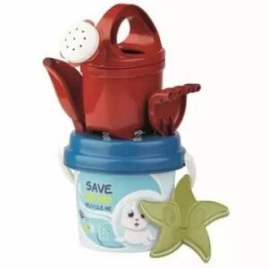 Androni állatmintás homokozó szett vödörrel, locsolókannával, gereblyével és tengericsillag formával - Androni