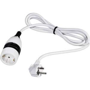 Prelungitor Segula 50133 alb cu întrerupător, 1,4 m, vedere completă - Prelungitoare