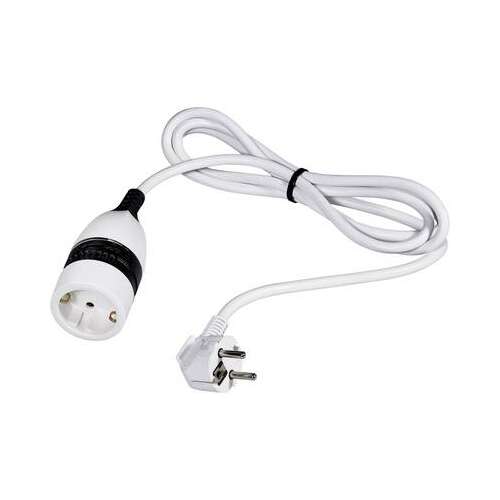 Prelungitor Segula 50133 alb cu întrerupător, 1,4 m, vedere completă