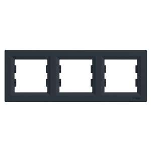 Schneider ASFORA antracitový trojitý rám pre elektrické vypínače - Elektrická inštalácia