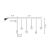 Micro LED curtain light dimensions, 10 figures, cool white LED, technical drawing