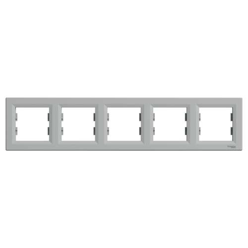 Cadru orizontal cu cinci cadru Schneider ASFORA - Aluminiu (EPH5800561) 70461622
