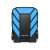 ADATA HD710 Pro 1TB hard disk extern, albastru și negru, vedere din față