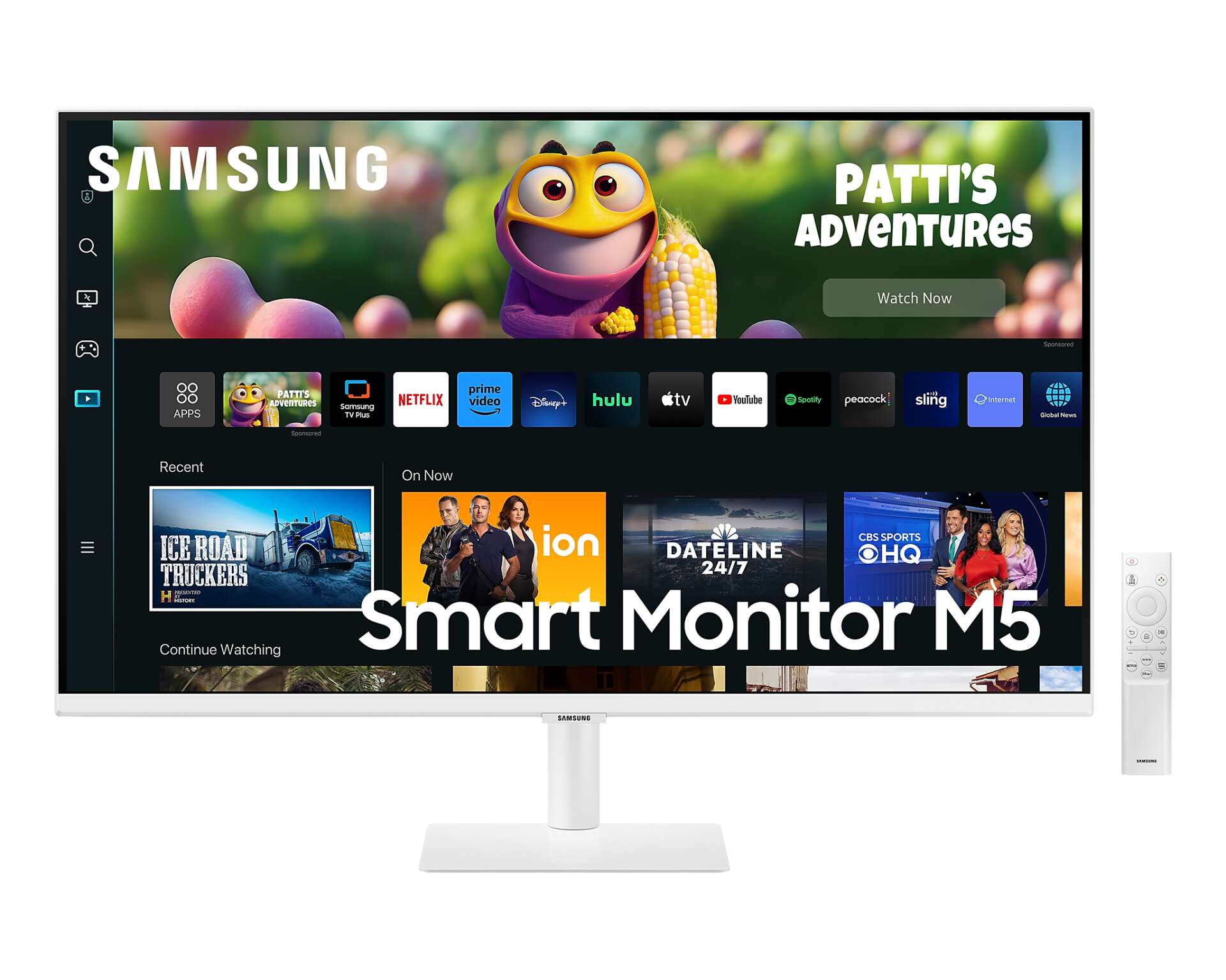 Samsung smart m5 ls32cm501euxdu monitor 32",va, fullhd, tizenos,...