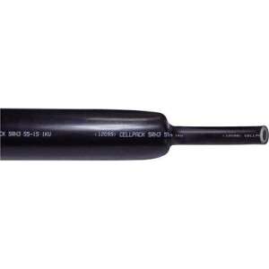 CellPack 127418 fekete zsugorcső ragasztóval, 22 mm átmérő, 3:1 zsugorodási arány, 1 méter - Zsugorcső