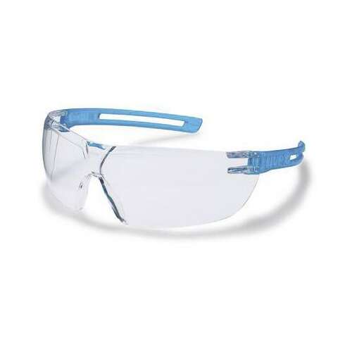 Uvex x-fit védőszemüveg, kék keret, átlátszó lencse