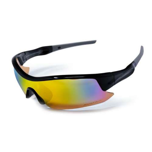 Ochelari de soare Avatar Shield cu lentile HD - Negru