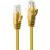 LINDY RJ45 Network Patch Cable CAT 6 U/UTP 30.00 cm Yellow with Snagless Protection 70470814