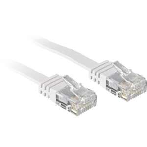 Cablu de conectare Lindy CAT6 RJ45, 30cm, Alb, UTP - Calculatoare si accesorii
