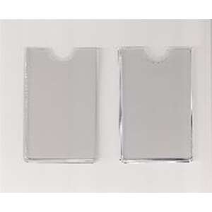 Plastweld bankkártya tok, átlátszó, két darabos - Okmány- & Kártyatartó