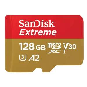 SanDisk 128GB Extreme microSDXC V30 UHS-I U3 Memóriakártya + Adapter 70472737 