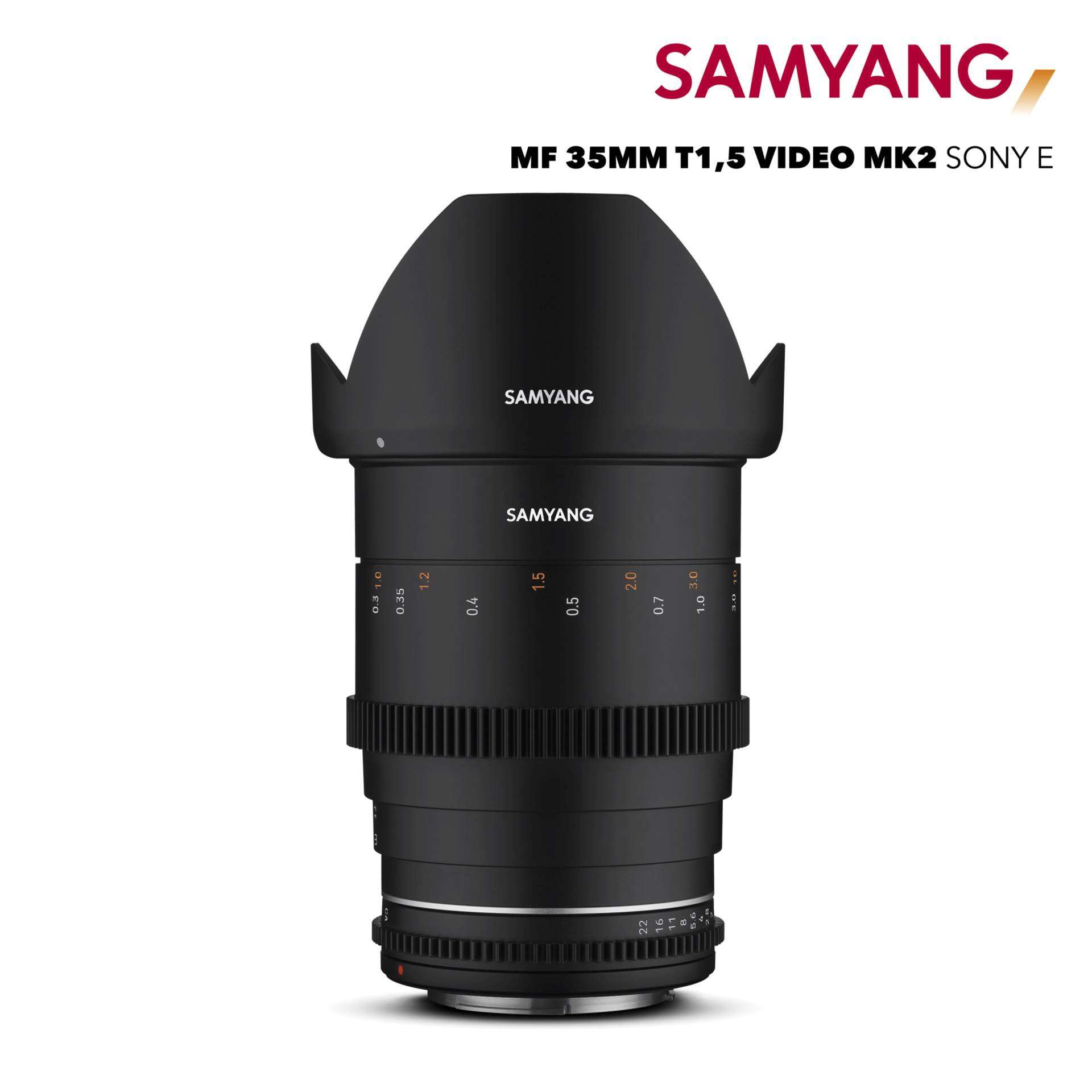 Samyang cine mf 35mm t1.5 vdslr mk2 objektív (sony e)