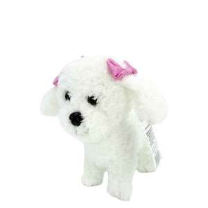 Figurină de pluș câine Tulilo Sonia, alb, 19 cm - Tulilo