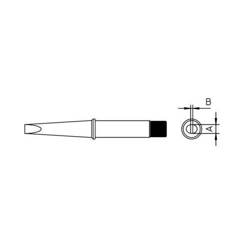 Weller CT6D8 W101 forrasztóhegy, véső forma, 5.0 mm - Szerszám tartozék