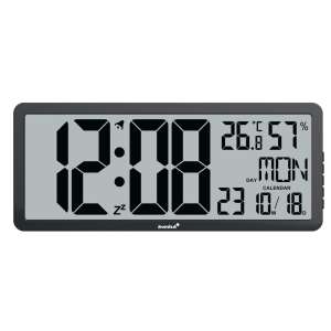 Levenhuk Wezzer Tick H80 digitális óra nagy kijelzővel, hőmérővel, páratartalom-érzékelővel, naptárral, ébresztőórával és szundi funkcióval - Levenhuk