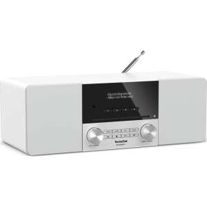 Technisat DigitRadio 3 fehér digitális rádió CD lejátszóval, DAB+ és FM rádióval - TechniSat