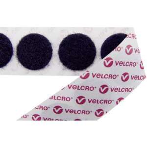 Tépőzár pontok Felragasztáshoz Bolyhos fél (O) 15 mm Fekete Velcro E20101533011425 1300 db 70474913 
