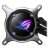 Asus ROG Strix LC II 360 ARGB CPU liquid cooler pump, close-up