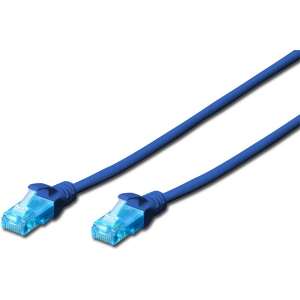 DIGITUS CAT5e U/UTP PVC 3m blauer Patchkabel - Netzwerkkabel
