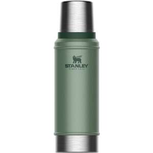 Термос Stanley Classic 750ml Зелен, Неръждаема стомана, Вакуумна изолация, Поддържа напитките топли или студени - Термос и държач за напитки