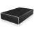 Puzdro pre pevný disk RAID Icy Box IB-RD2253-C31 s čiernym hliníkovým puzdrom a striebornými akcentmi, vybavené ventilačným mriežkou