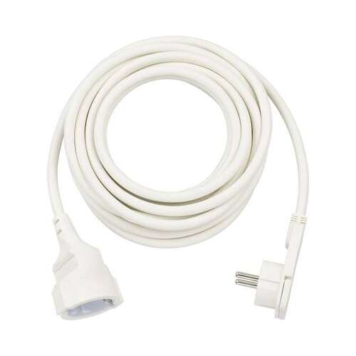 Przewód przedłużający Brennenstuhl 5 metrów biały z wtyczką płaską