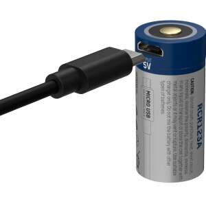 Ansmann 16340 Li-Ion 850 mAh újratölthető akkumulátor micro USB töltőporttal - Ansmann