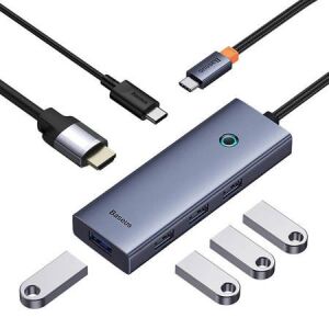 Baseus UltraJoy 6 az 1-ben USB-C Hub HDMI, USB 3.0 és PD portokkal - Baseus