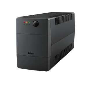 Trust Paxxon 800VA / 480W Vonalinteraktív UPS, black, front view - Trust