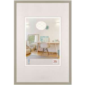 Walther KV318T New Lifestyle 14x19 képkeret, szürke, képpel benne, falon lóg - Walther