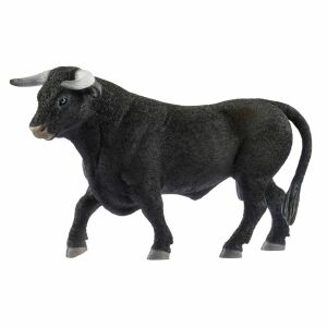 Schleich Black Bull Toy Figurine - Detailed Animal Replica - Schleich