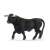 Schleich Black Bull Figurine, side view