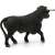 Schleich Black Bull Figurine, back view