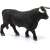 Schleich Black Bull Figurine, side view