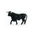 Schleich Black Bull Figurine, side view