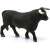 Schleich Black Bull Figurine, side view