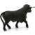 Schleich Black Bull Figurine, back view