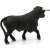 Schleich Black Bull Figurine, back view