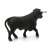 Schleich Black Bull Figurine, back view