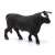 Schleich Black Bull Figurine, side view