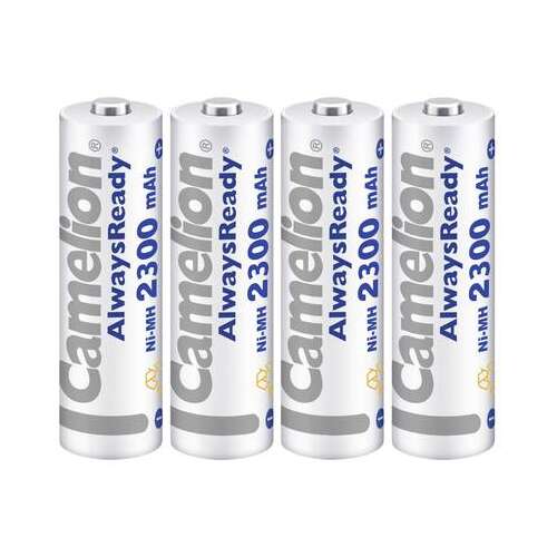 Nabíjateľné batérie Camelion AlwaysReady AA NiMH 2300 mAh, 4 kusy