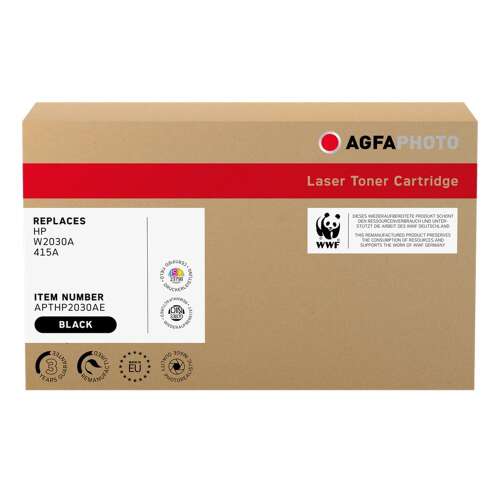 AgfaPhoto HP W2030A/415A Kompatibilis Fekete Lézertoner