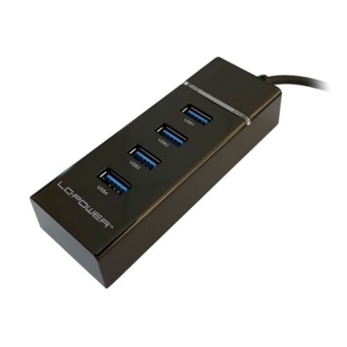 USB HUB LC-Putere LC-Putere LC-HUB-U3-4-V2 4xUSBA 1XUSB-C Negru de vânzare cu amănuntul 126969928