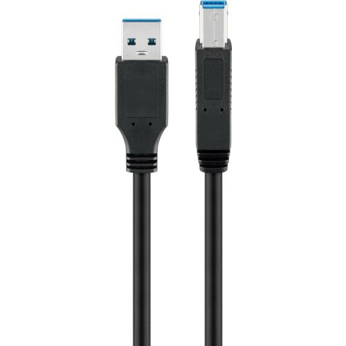 Goobay 95719 USB-A apa - USB-B apa 3.0 Nyomtató kábel - Fekete (1m) 113122335