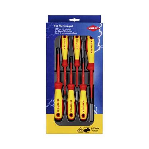 VDE set odvijača Knipex, ravni odvijač, Phillips odvijač, Pozidriv odvijač 81851706